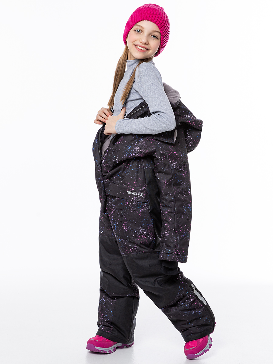 Комбинезон NIKASTYLE 8з5424 черный/фуксия - фото 3