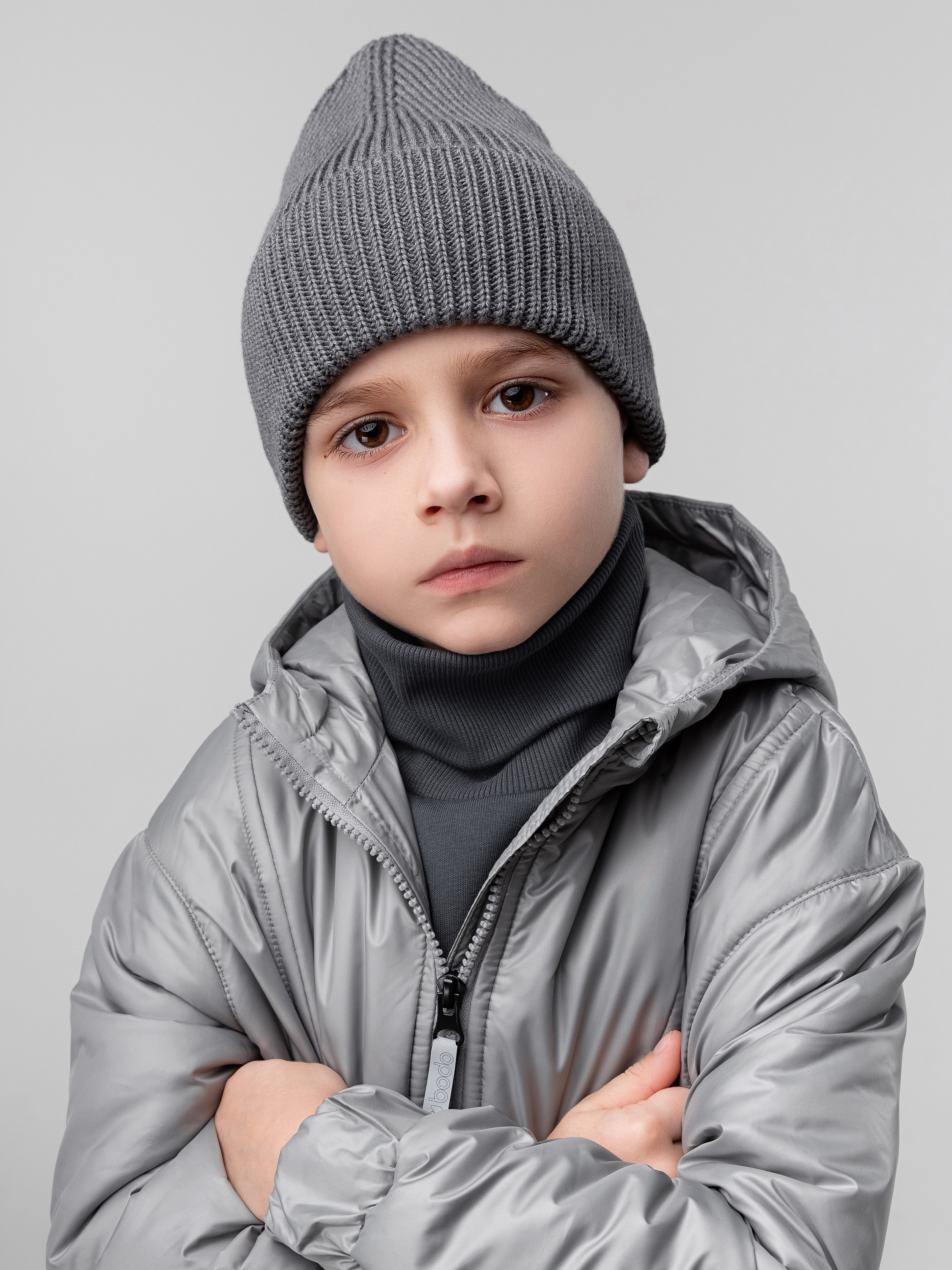 Шапка Bodo 10-348MU_темно-серый меланж - фото 2