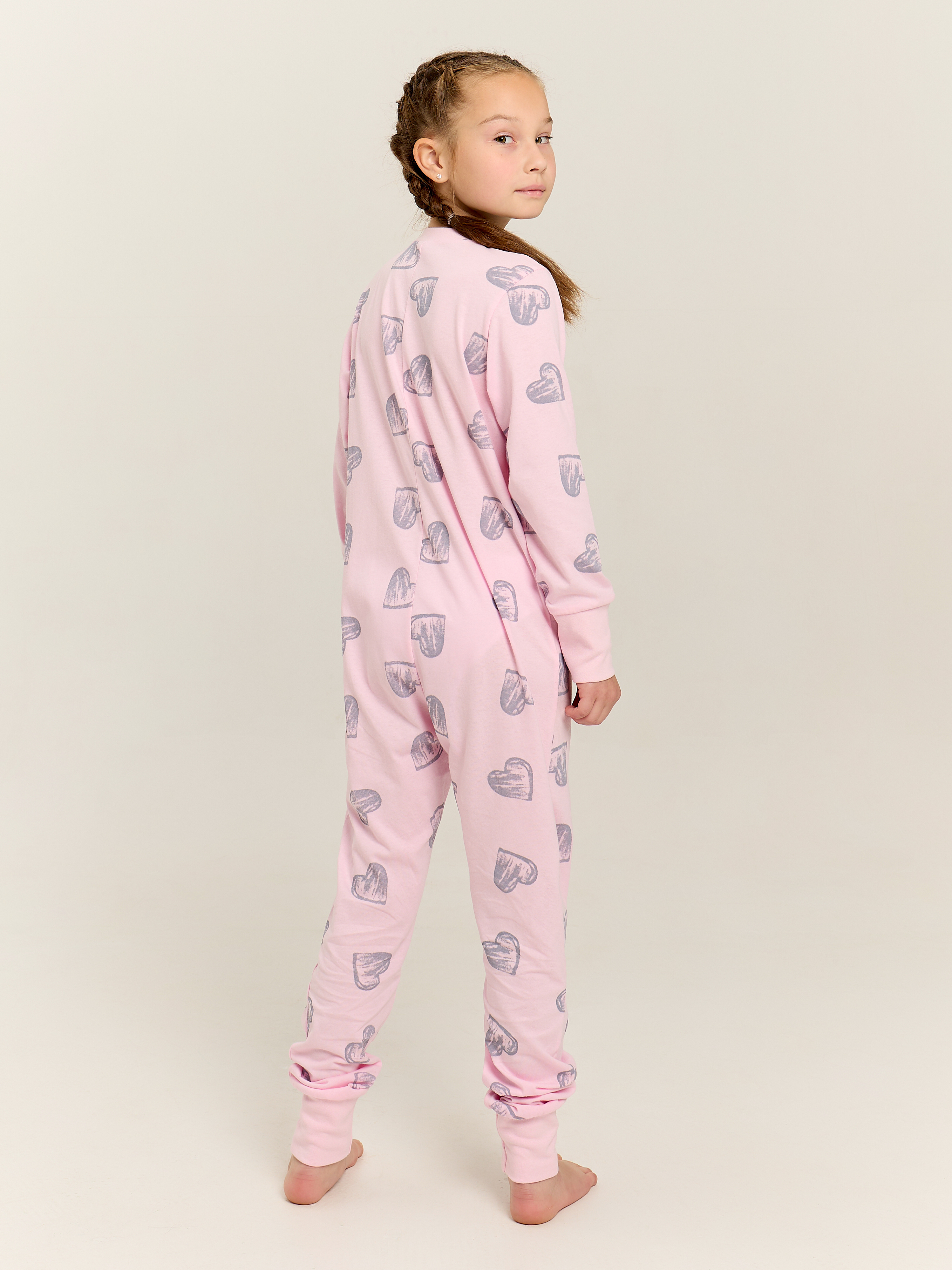 Пижама Весёлый человечек Д00113П/Сердечки - фото 2