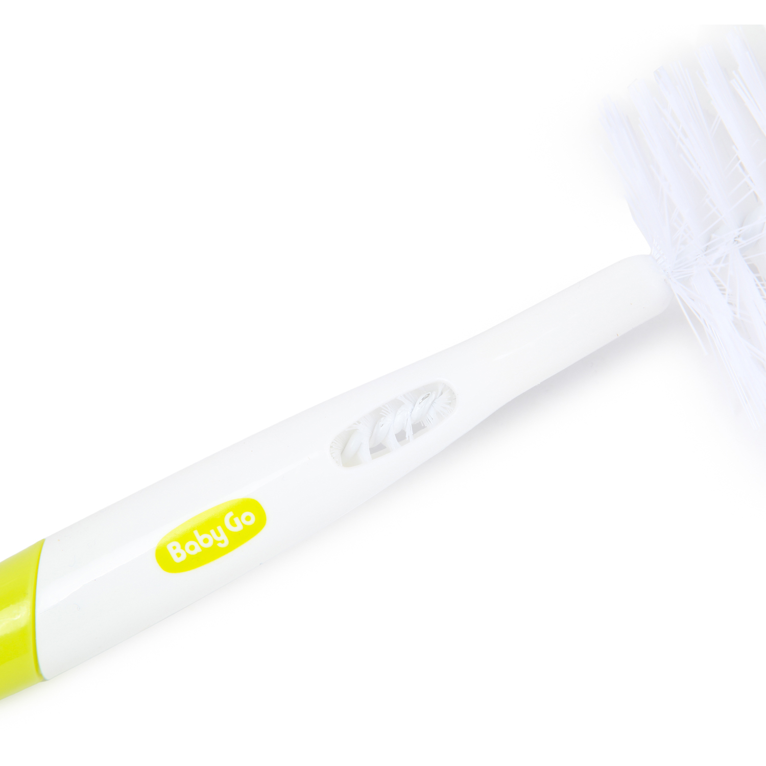 Ершик для бутылочек и сосок BabyGo 2в1 с губкой Green BD19038 - фото 4