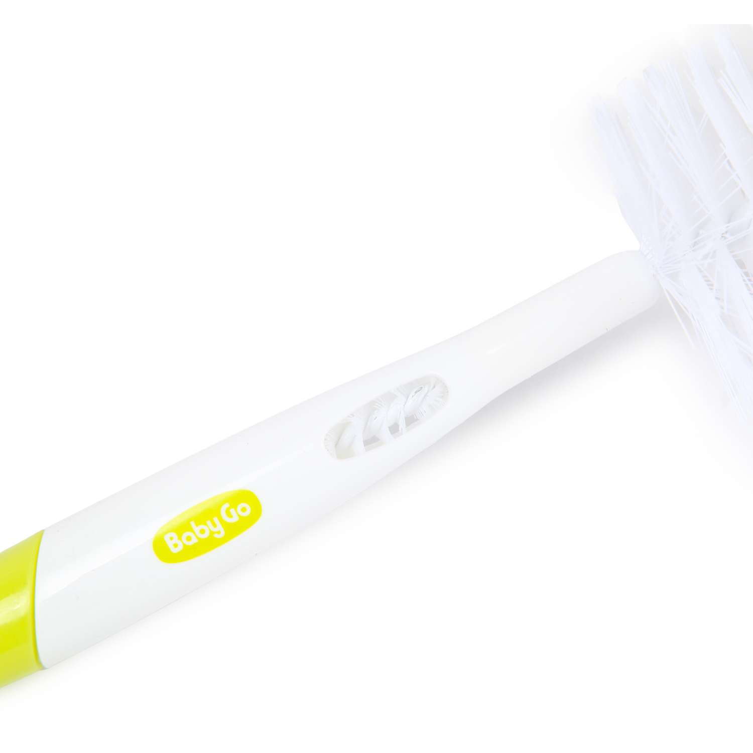 Ершик для бутылочек и сосок BabyGo 2в1 с губкой Green BD19038 - фото 4