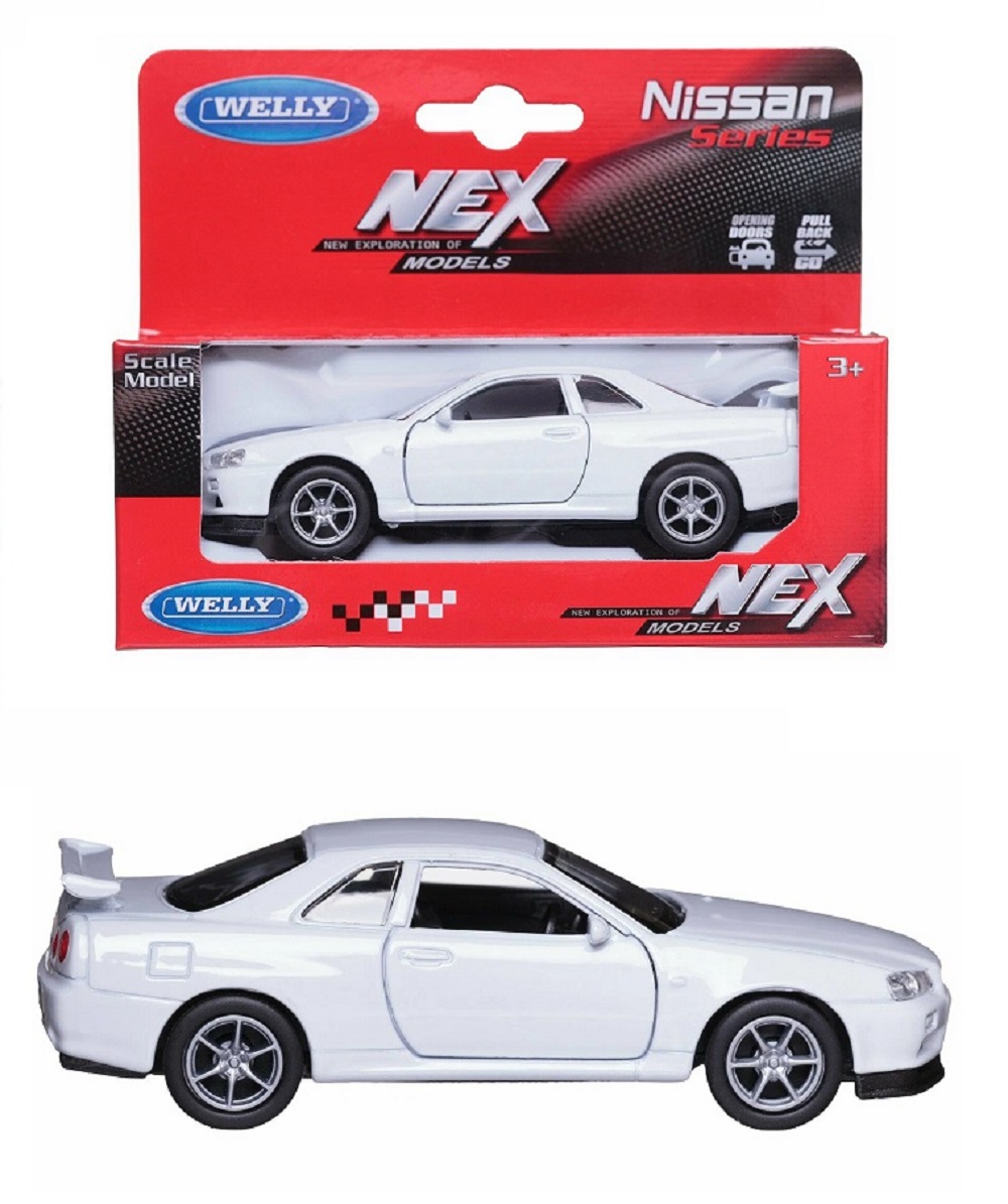 Автомобиль Welly Nissan Nissan Skyline GT-R R34 1:38 43798W-W - фото 1