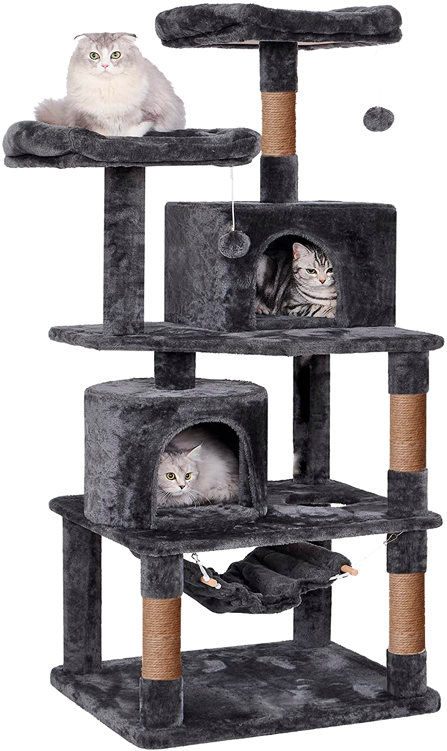 Игровой комплекс для кошек дом Pet БМФ Черный - фото 3