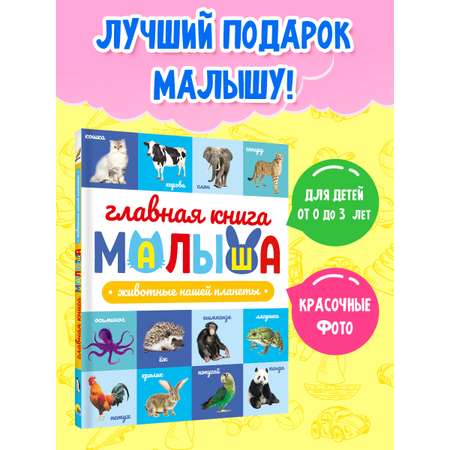 Книга Проф-Пресс Главная книга малыша. Животные нашей планеты