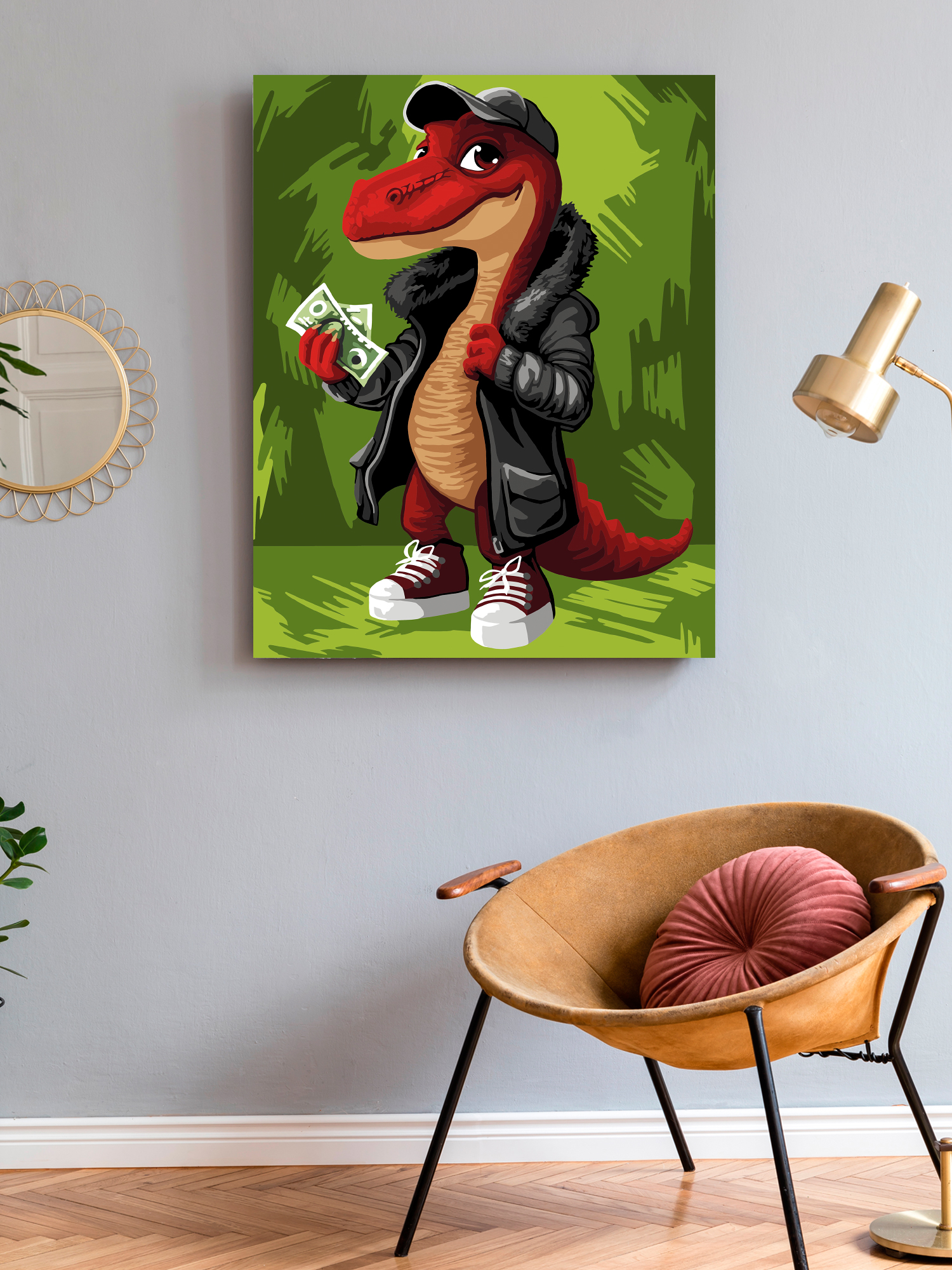 Картина по номерам Art on Canvas Крутой динозавр в ассортименте - фото 3