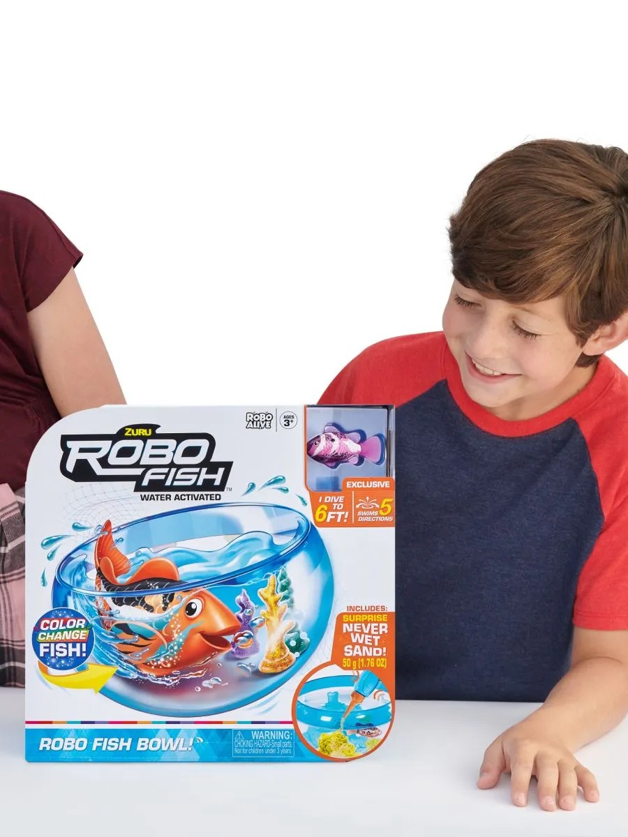 Игровой набор Zuru ROBO ALIVE плавающая рыбка в аквариуме - фото 4