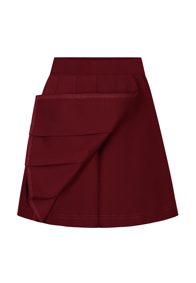 Юбка Stylish AMADEO AP-1077-бордовый - фото 4