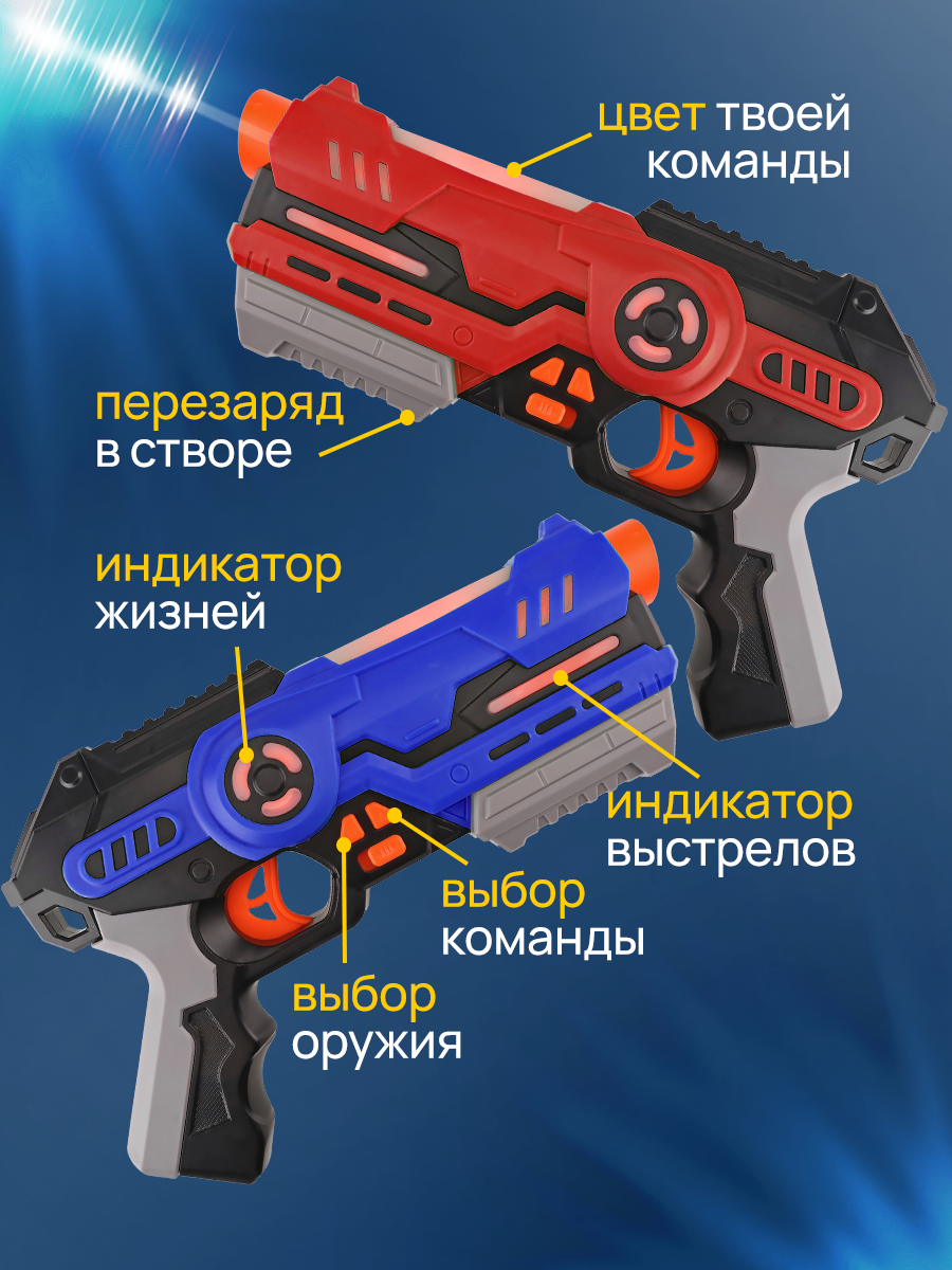Бластер Рыжий кот Синий и красный - фото 2