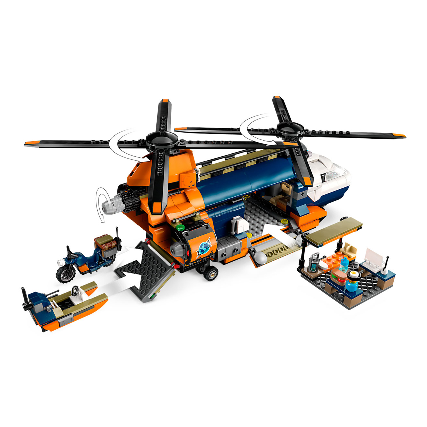 Конструктор LEGO City Вертолет исследователей 881 дет. - фото 6