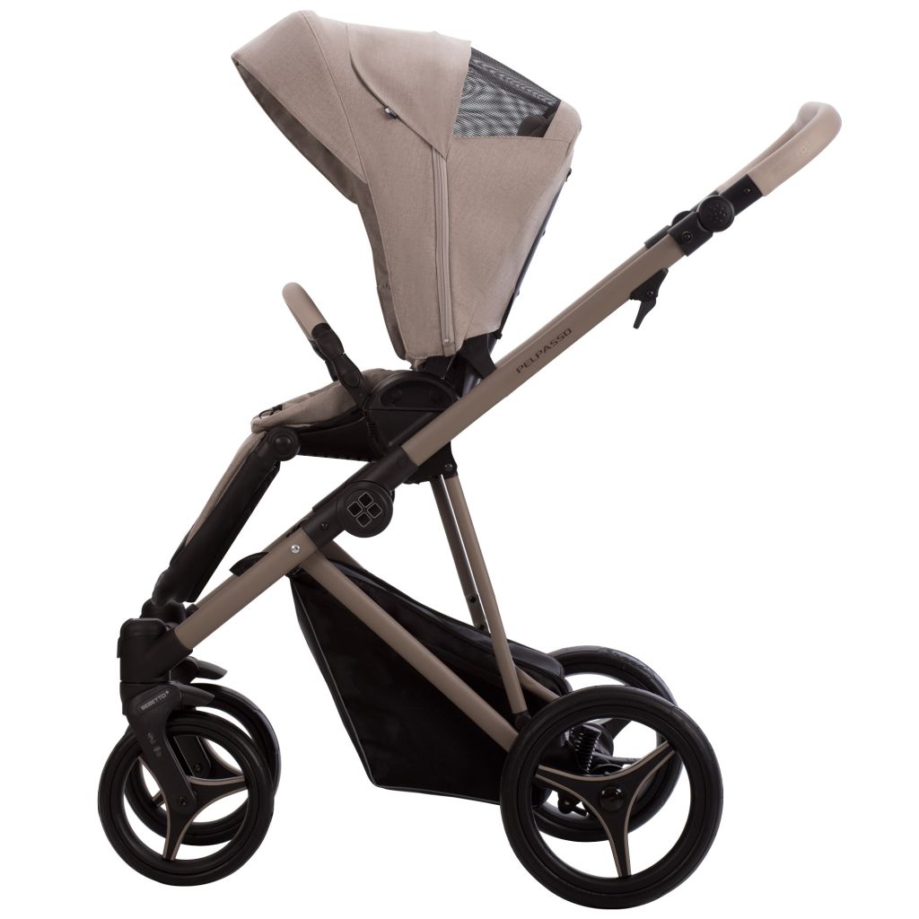 Коляска 2в1 Bebetto Pelpasso 01 Kaszmir св.бежевый бежевый - фото 8