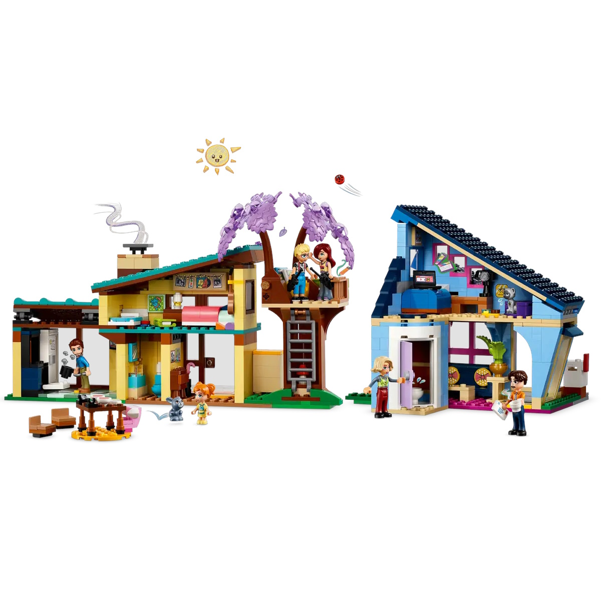 Конструктор LEGO Friends Семейные дома Олли и Пейсли 1126 дет. - фото 3