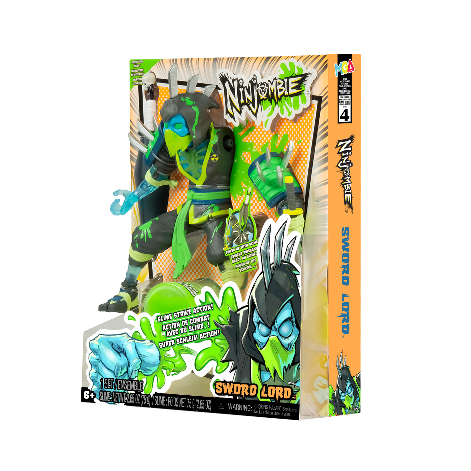 Игровой набор Ninjombie со слаймом Сворд Лорд - фото 4