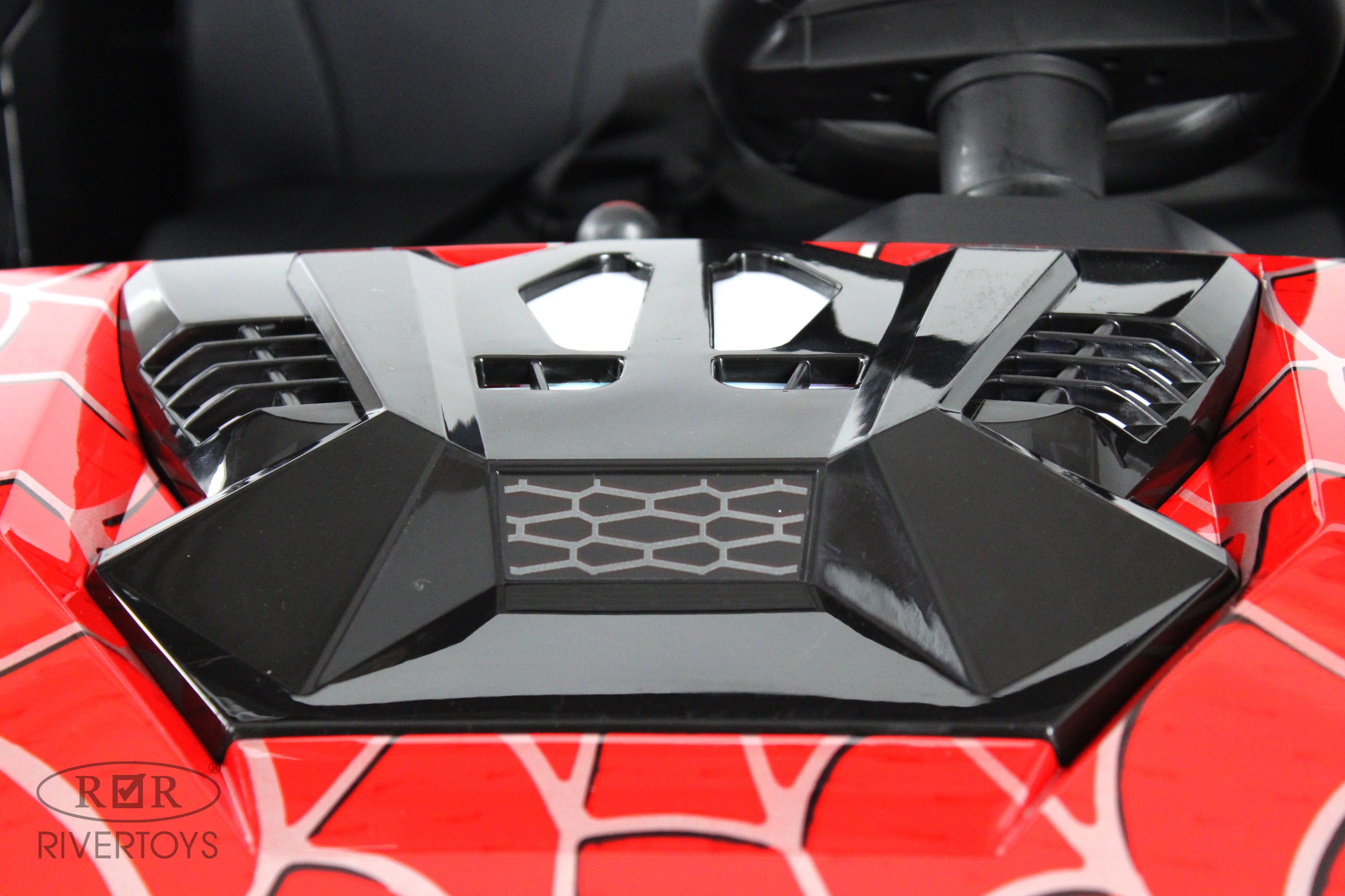 Электромобиль RIVERTOYS A707AA-LUX-NEW-RED-SPIDER С пультом ДУ - фото 13