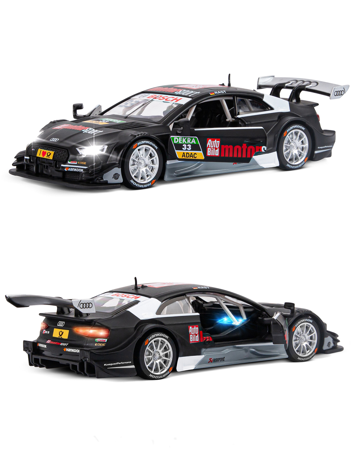 Автомобиль АВТОпанорама Audi RS5 DTM 1:32 JB1251324 - фото 7