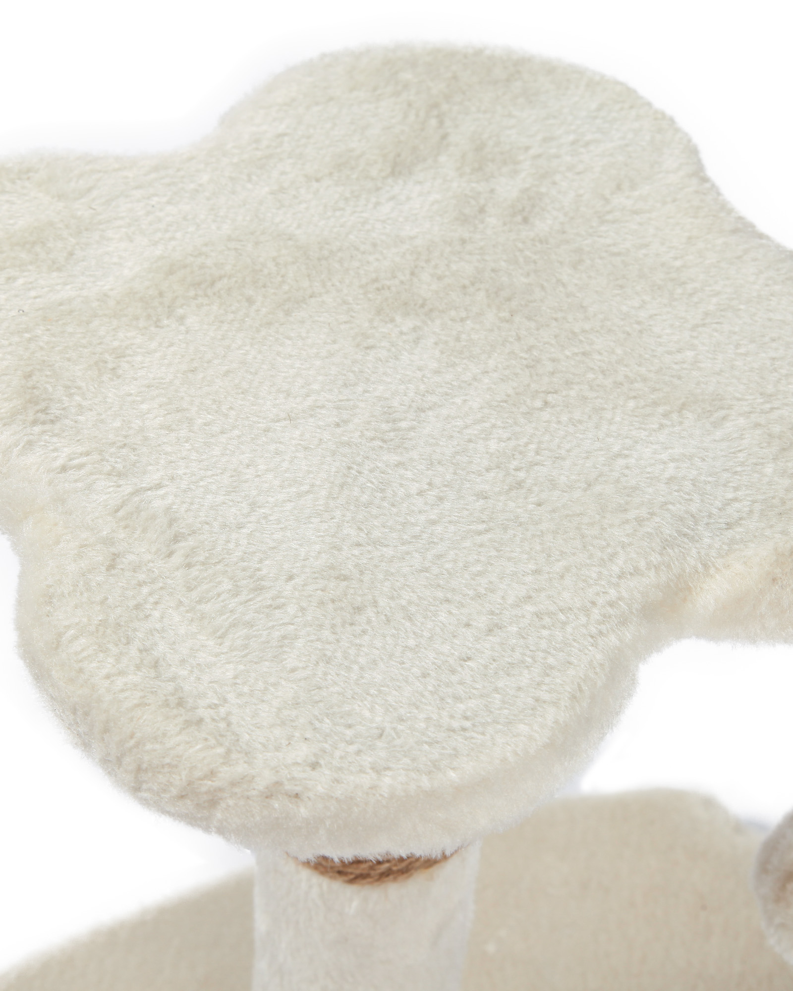 Когтеточка для кошек Barbaks Столбик-сидушка Клевер с игрушкой 30*30*30см - фото 2