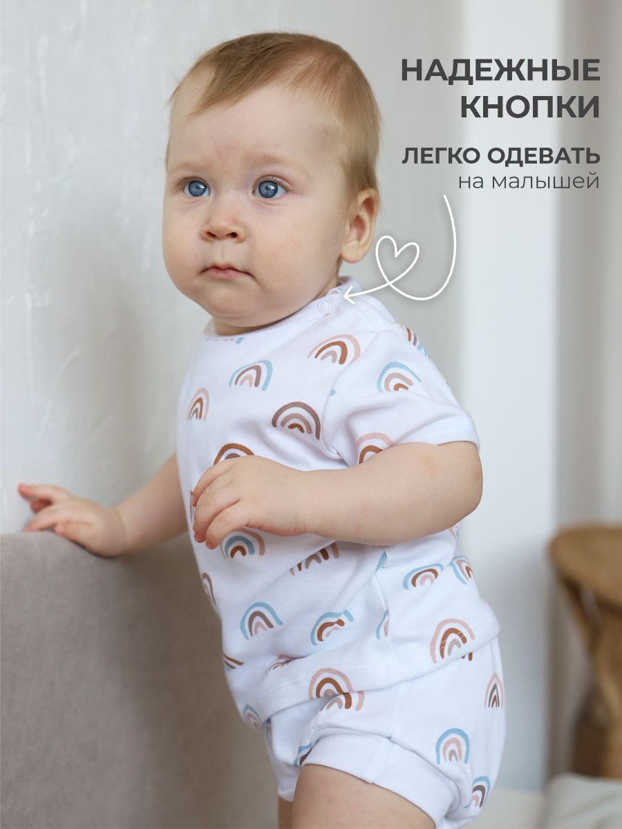 Футболка 3 шт ШВЕЙНЫЕ ИСТОРИИ футбрадуга - фото 6