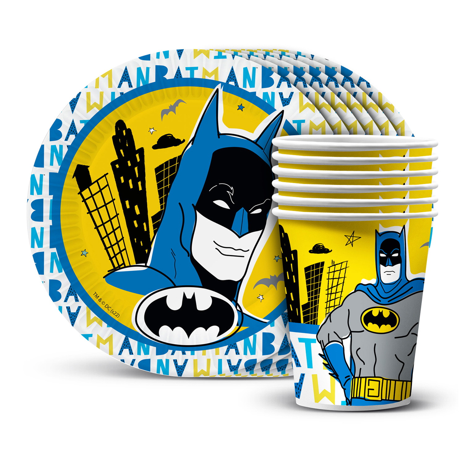 Набор одноразовой посуды ND PLAY Batman 304889 - фото 1
