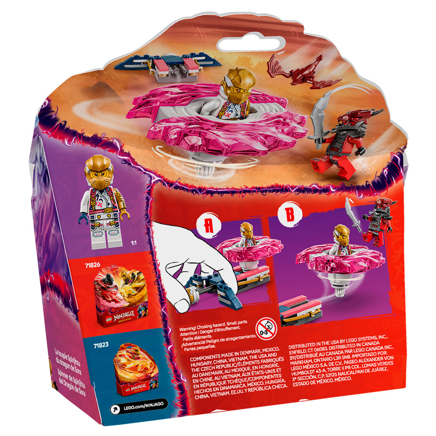 Конструктор LEGO NINJAGO Спиннер Кружитцу Дракона Соры 56 дет. - фото 9