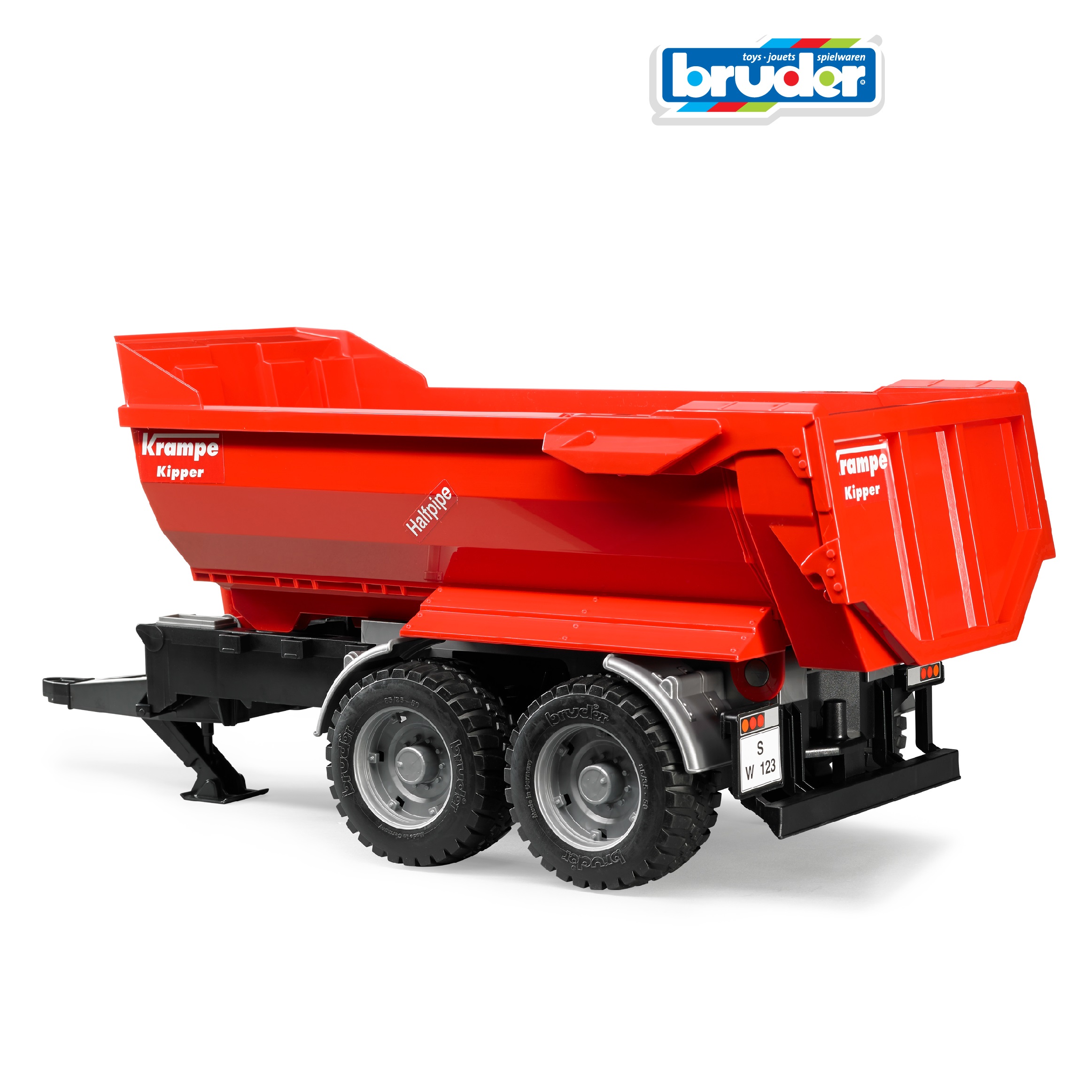 Прицеп Bruder Krampe Tandem-Halfpipe 1:16 02-225 - фото 1