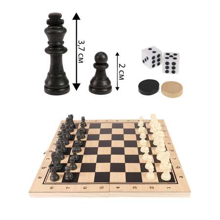 Настольная игра Рыжий кот Шашки Шахматы