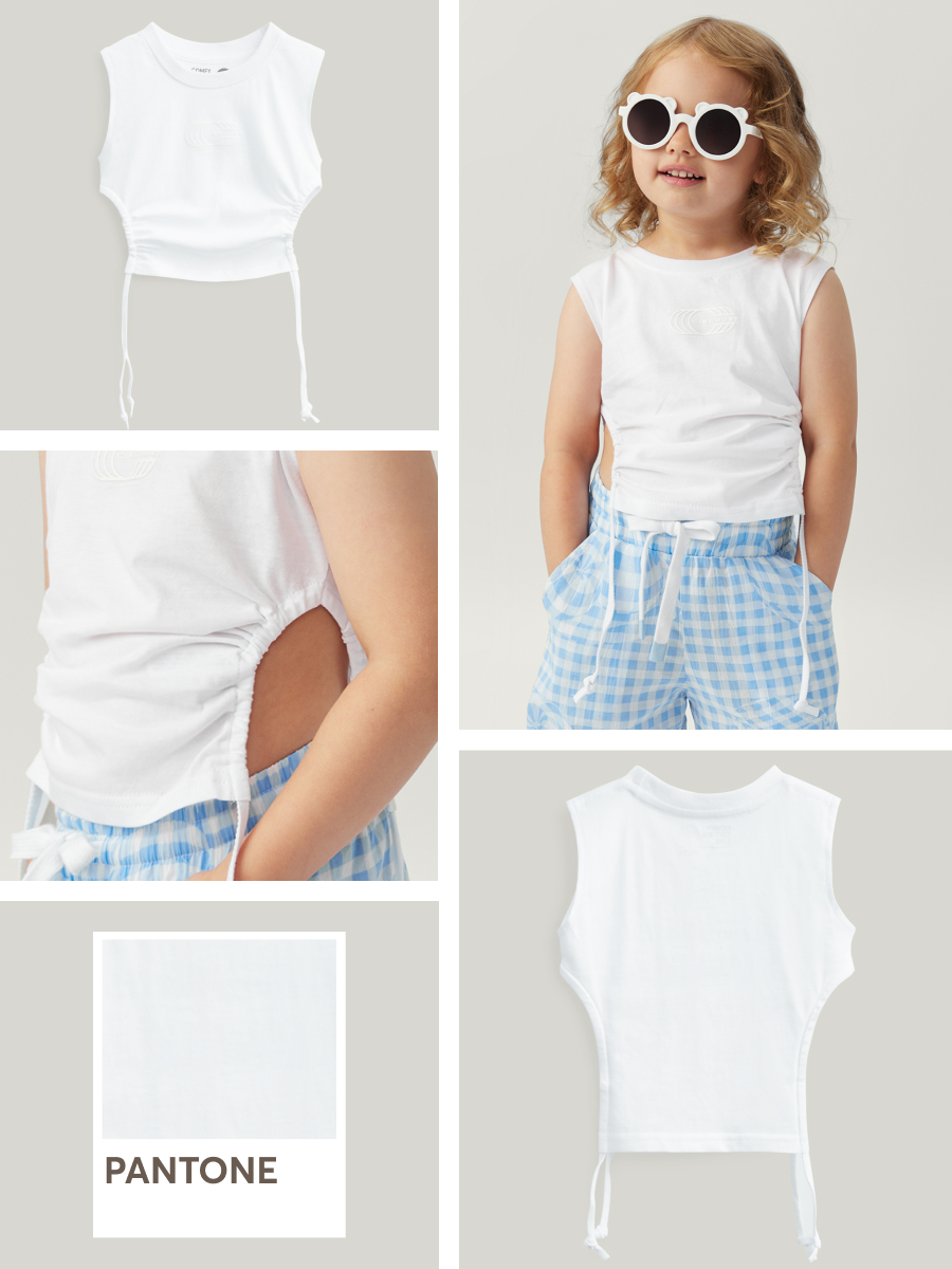 Топ Happy Baby 88213_white - фото 2