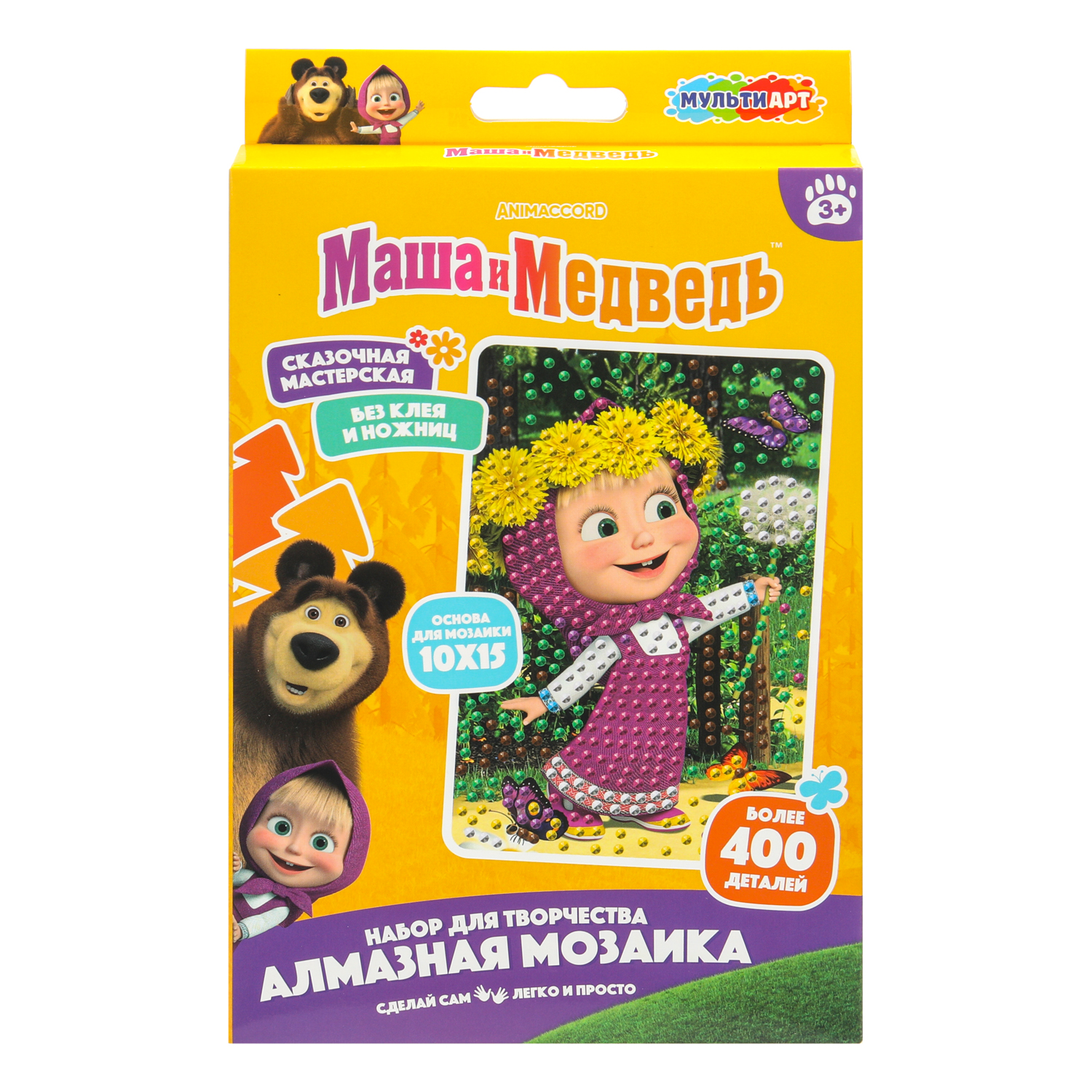 Алмазная мозаика Multiart Маша и Медведь - фото 1