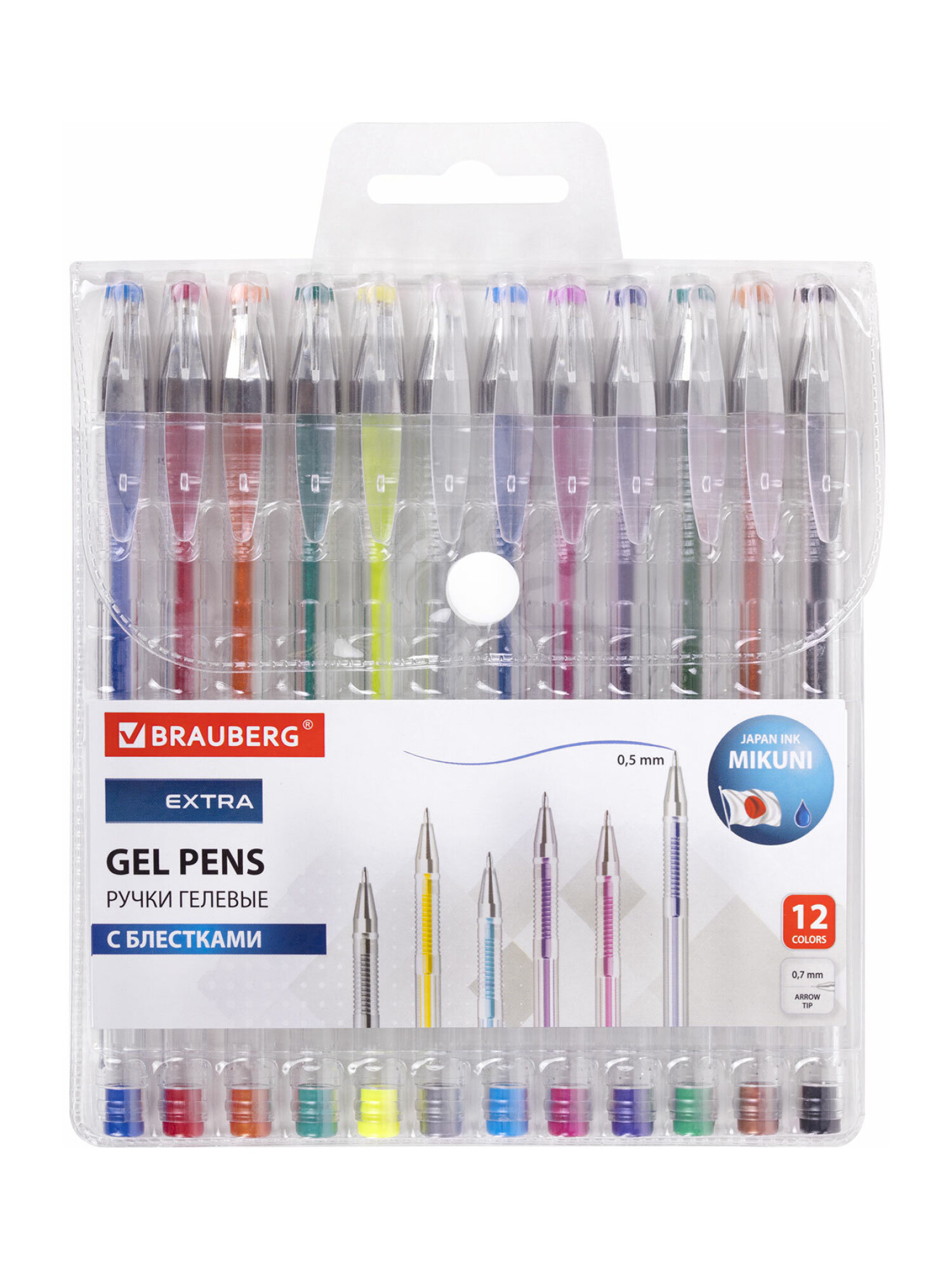 Ручка гелевая Brauberg 12 шт. - фото 5