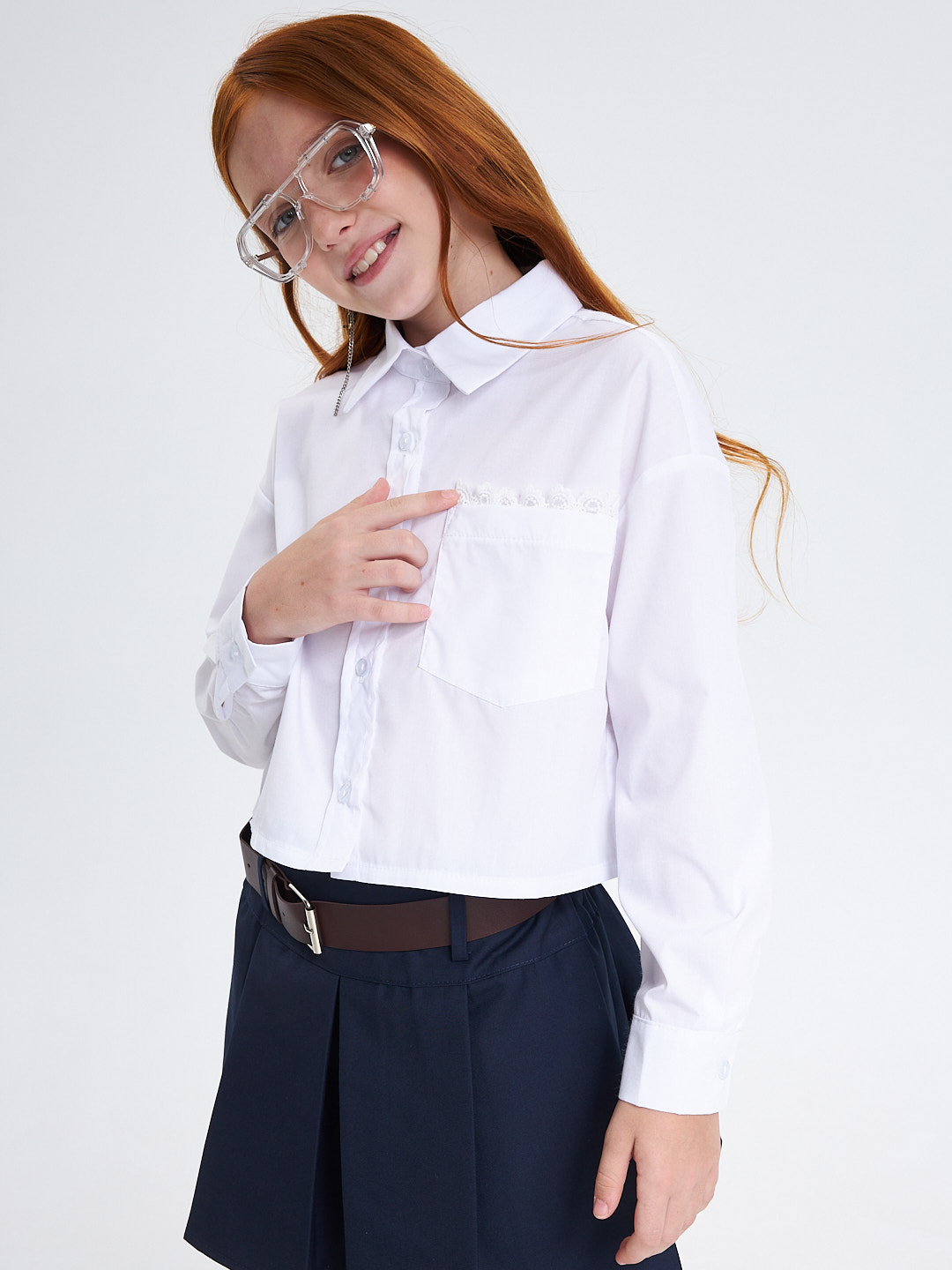 Рубашка Crimea Baby Сropp_shirt\white - фото 7