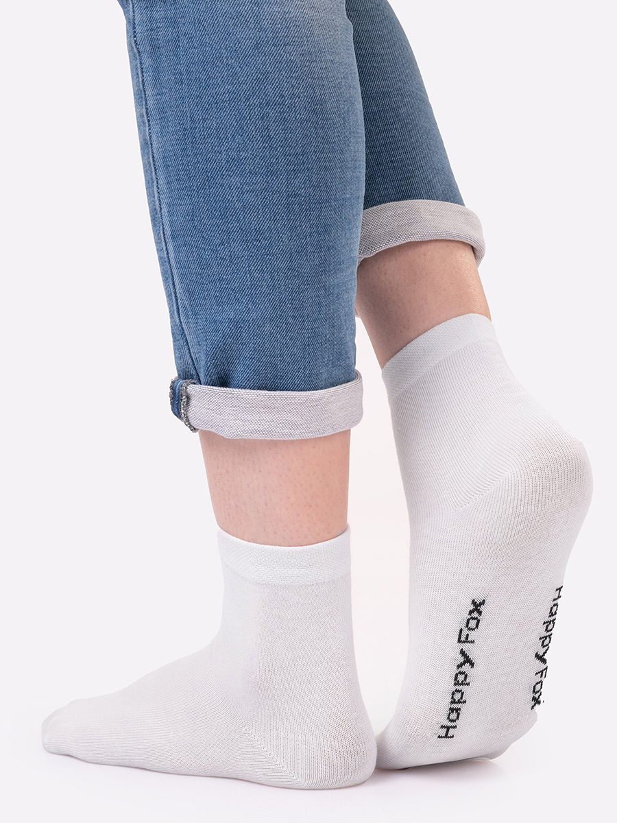 Носки 6 пар HappyFox HFET3001NBантр.бел.серый.черный - фото 4