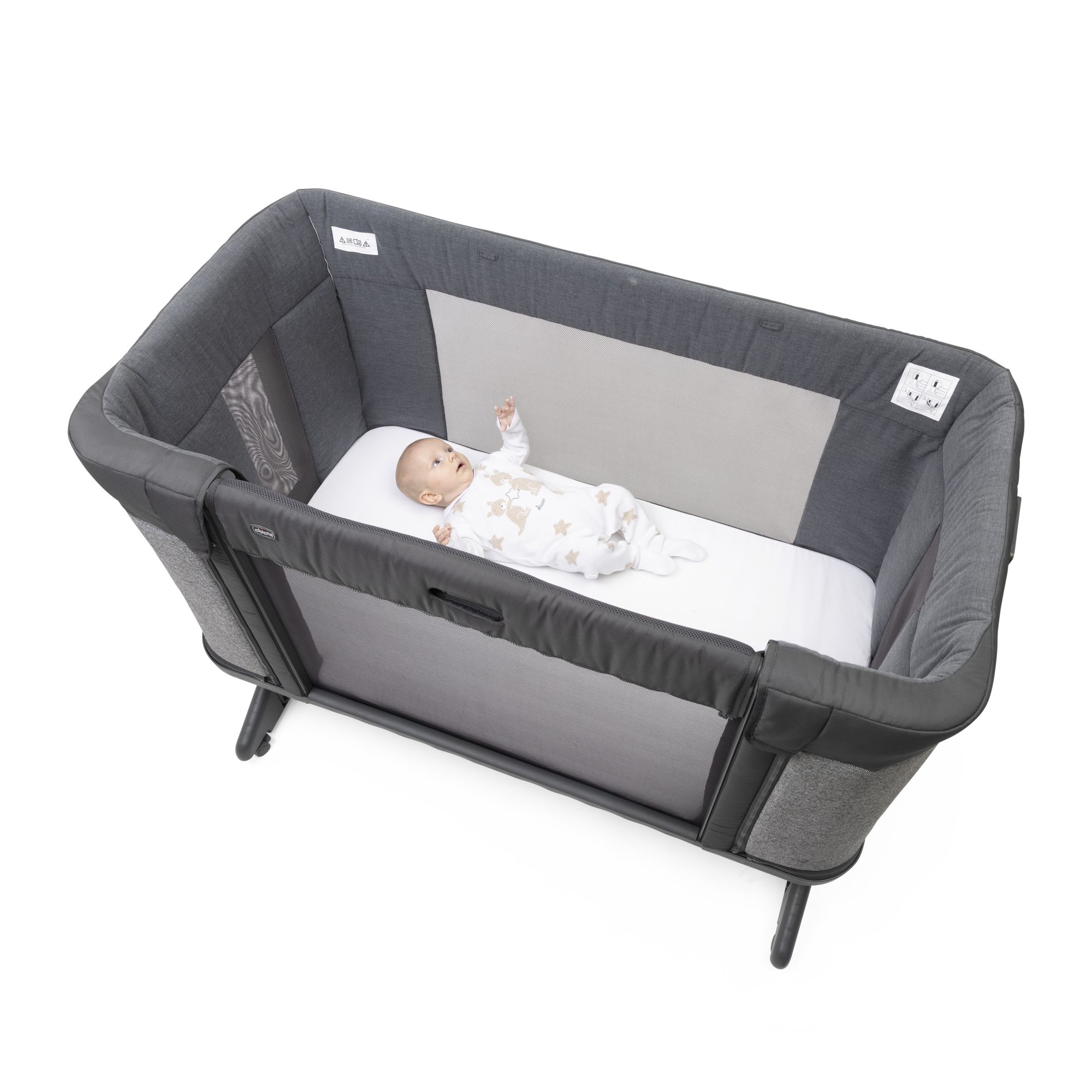 Детская кроватка Chicco Next2Me Forever 3в1 c рождения до 4 лет Rice прямоугольная, без маятника - фото 2