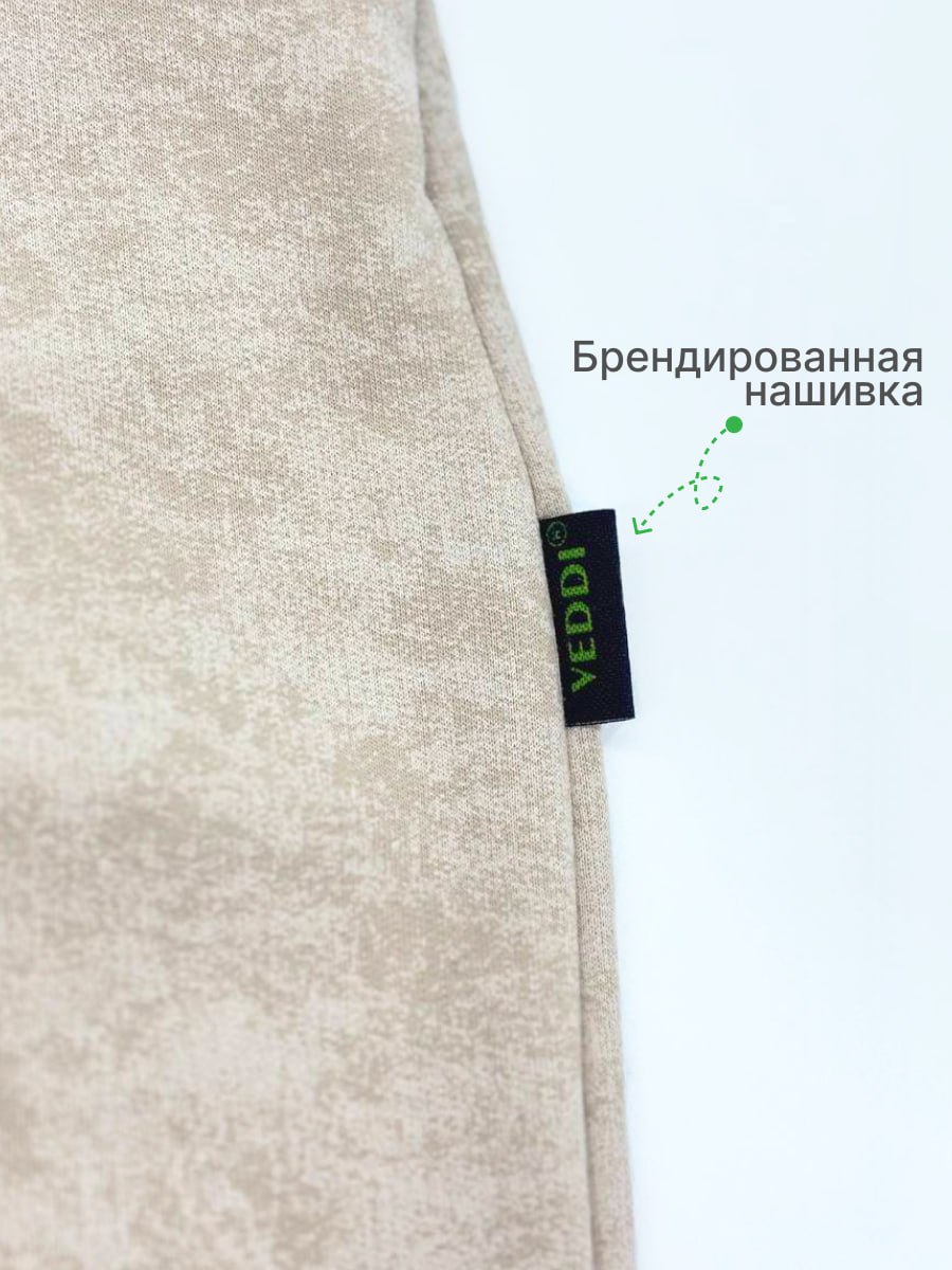 Спортивный костюм VEDDI 2080/6041фп-2024-9-12 бежевый/варёнка - фото 8