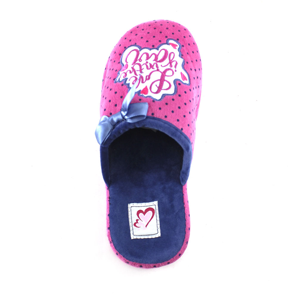 Тапочки Europen DS-31167-СВ EUROPEN Тапочки домашние,розово-синий - фото 3