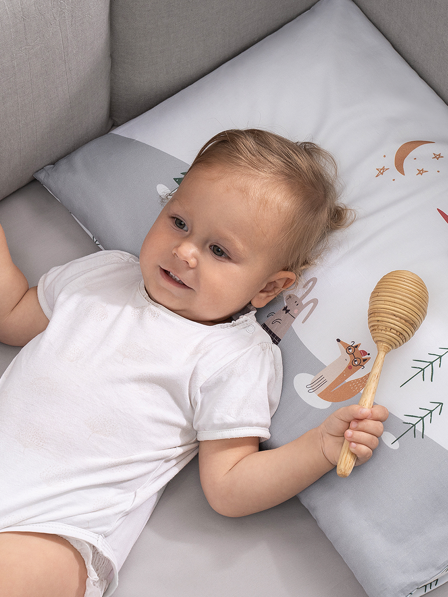 Комплект постельного белья Perina Forest Baby детский 3 предм. - фото 9