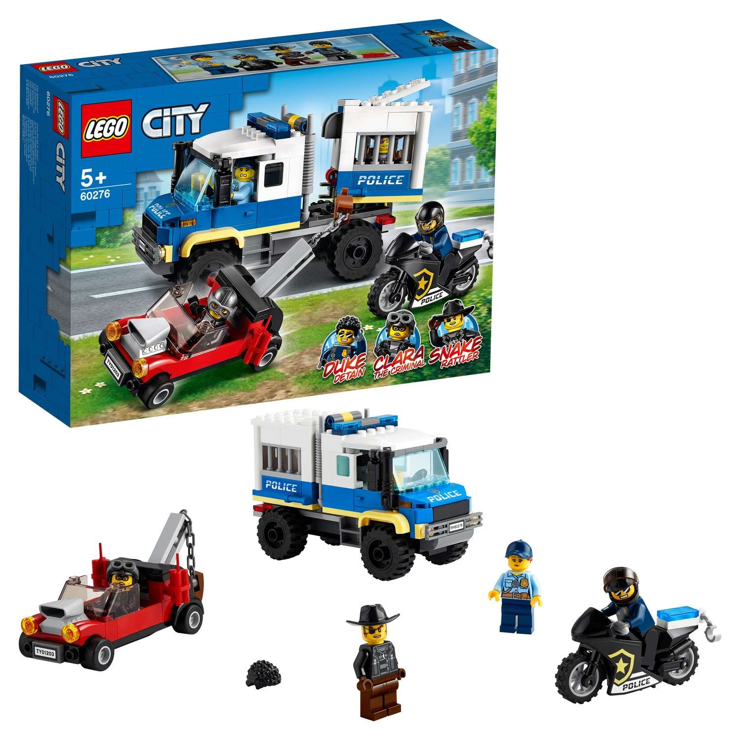 Конструктор LEGO City Police Prisoner Transport блочный - фото 1