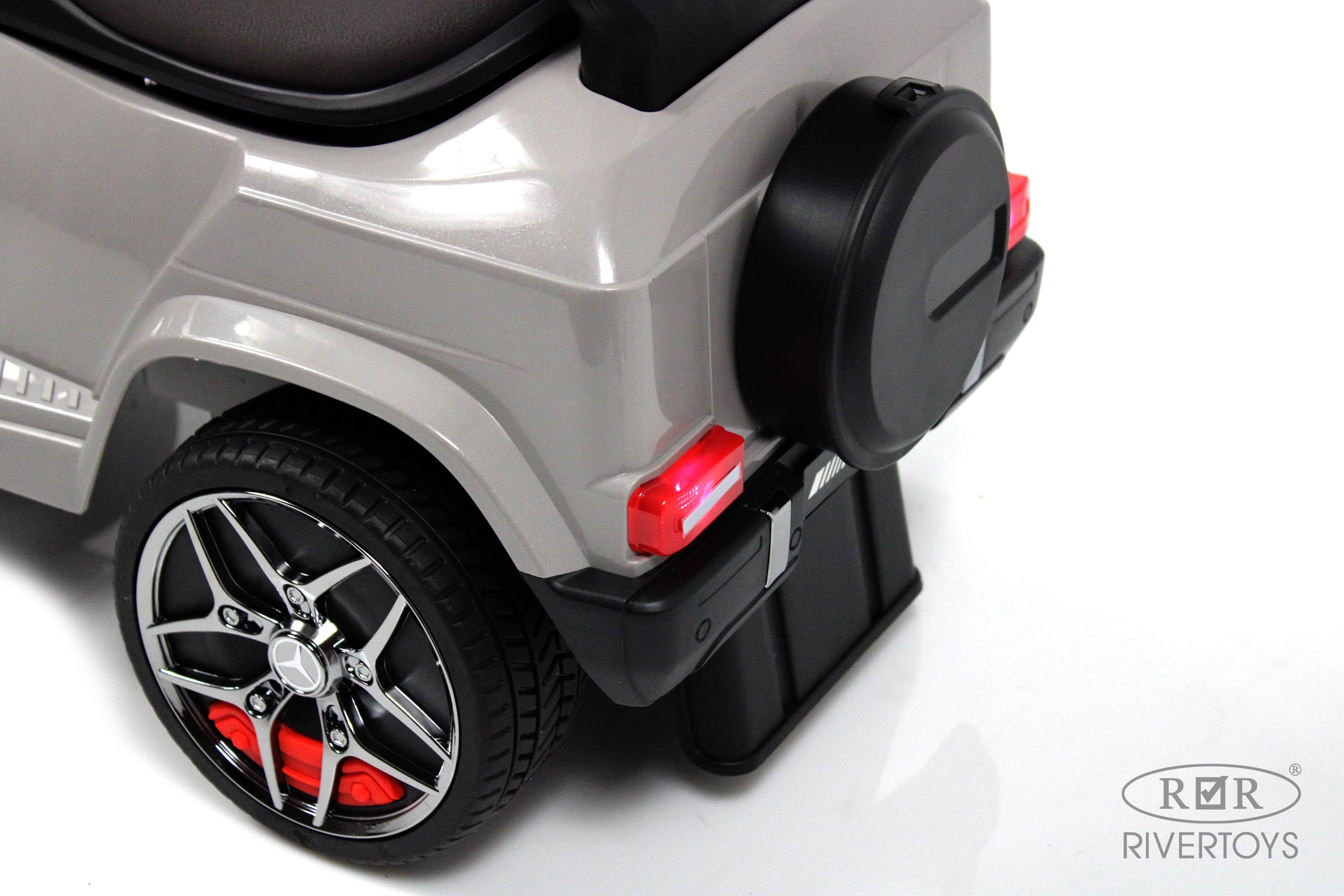 Каталка RIVERTOYS Mercedes-Benz G63 Grey Diamond серый - фото 14