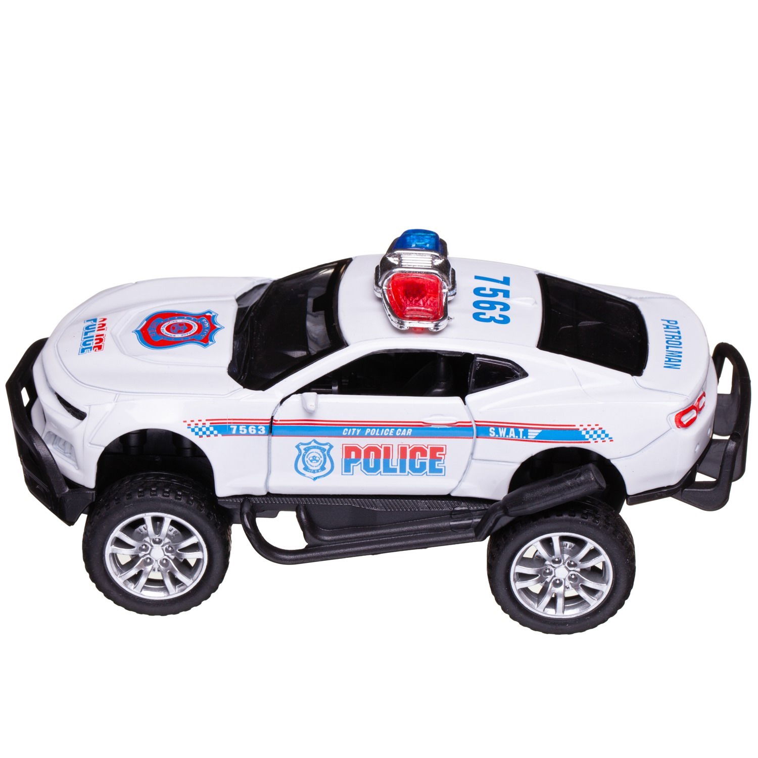 Полицейская машина Junfa Jeep WT-10997/белый - фото 5