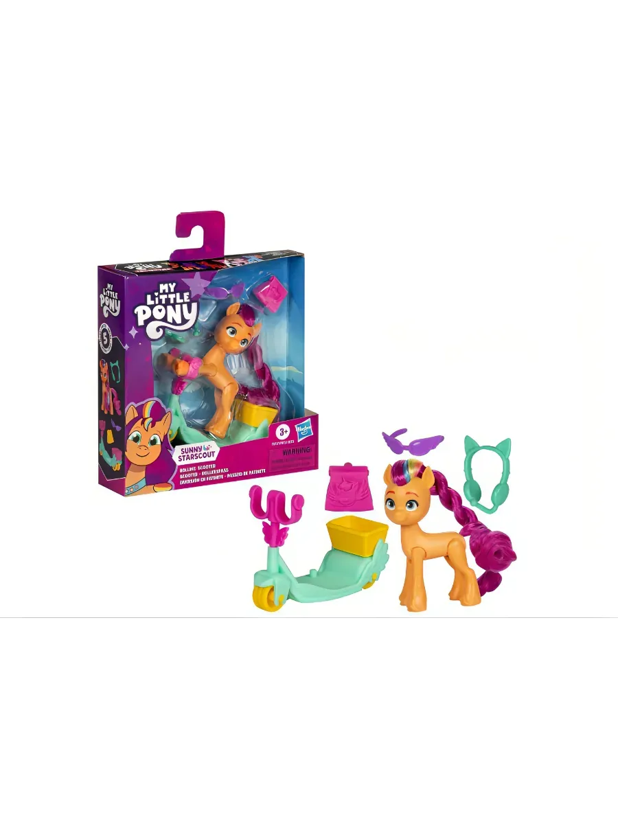 Фигурка My Little Pony Sunny Rolling Scooter - фото 1