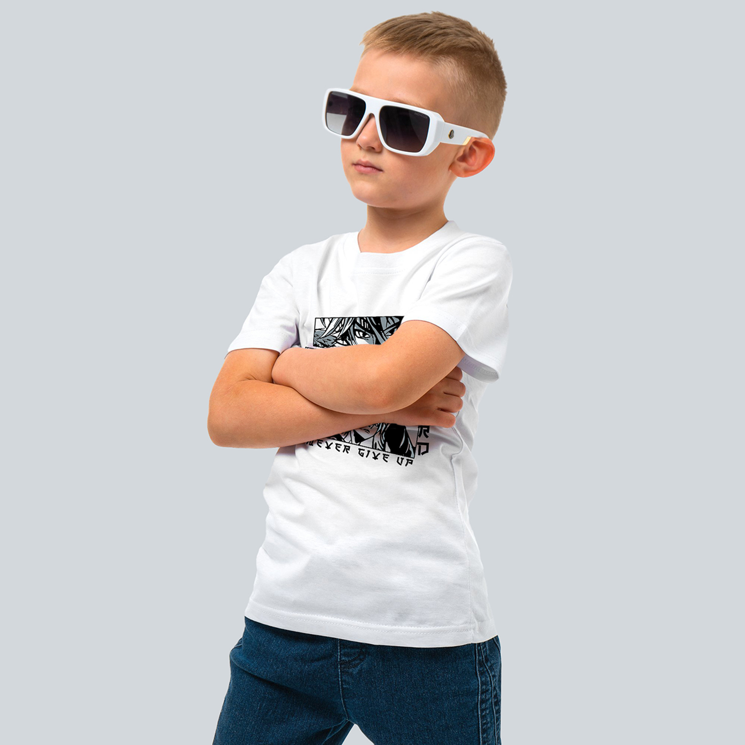 Футболка HappyFox HF55011Mаниме.белый - фото 9