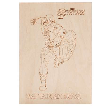 Набор досок для выжигания Marvel Мстители А5 5 шт.