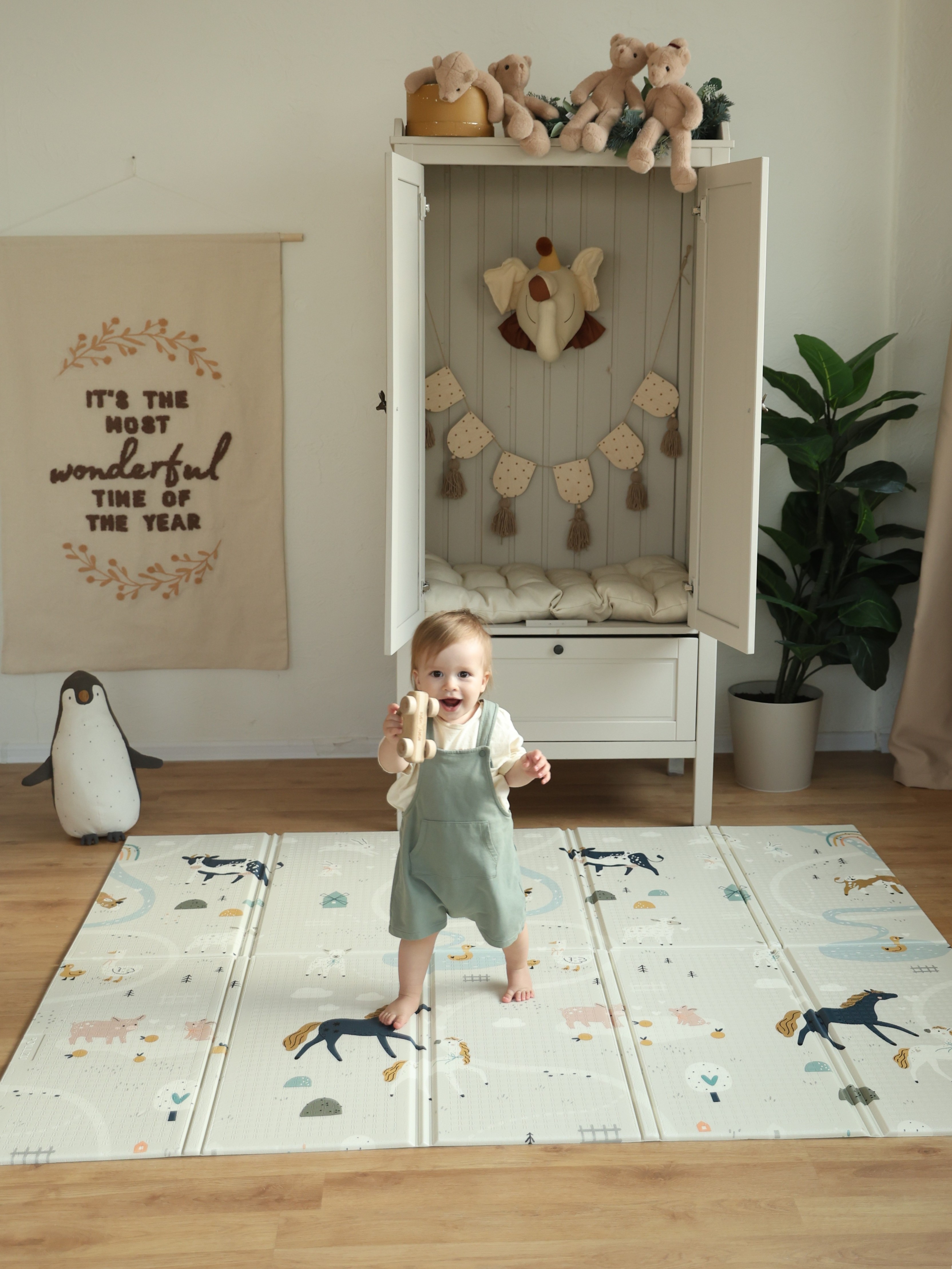 Детский складной коврик Pollzu Ферма 180 x 200 см - фото 2