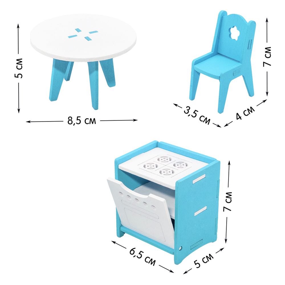 Аксессуар для кукол Alatoys кукольный интерьер в ассортименте НКМ02 - фото 14