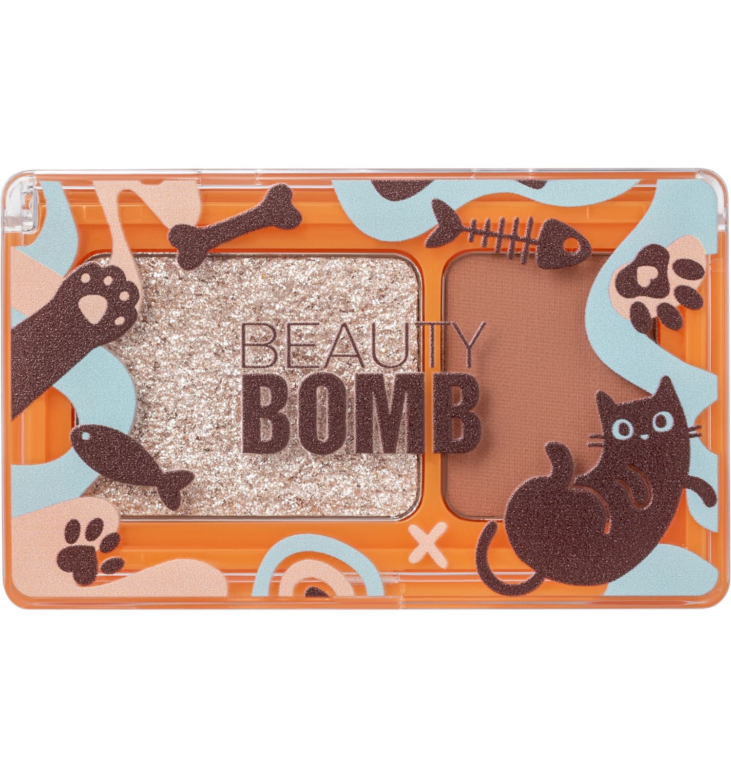 Палетка теней для век Beauty Bomb Double Eyeshadow Palette двойная 03 матовые и сияющие оттенки 3.4г - фото 1