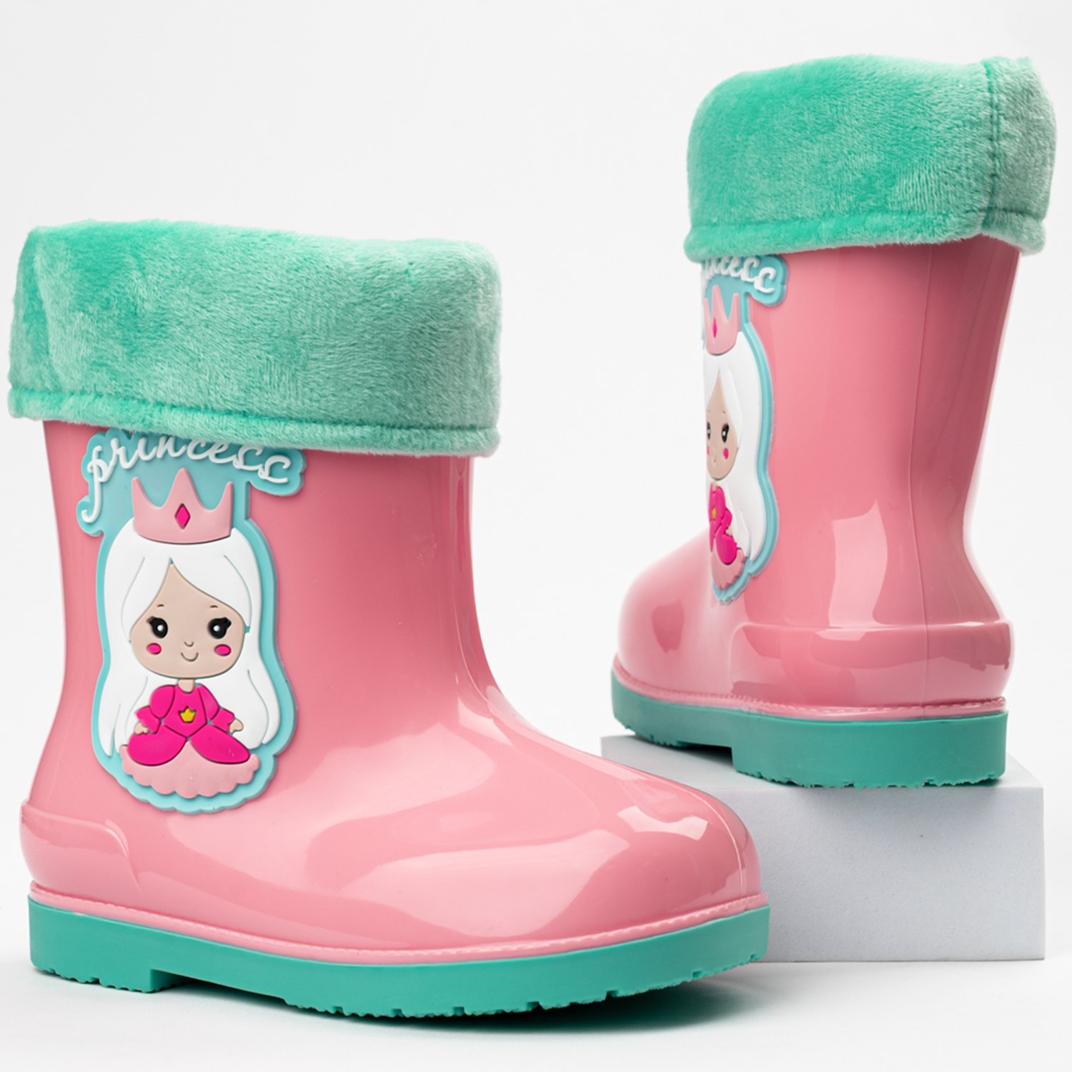 Резиновые сапоги TikkaGo 7B04_2025-04_pink-biruza - фото 2