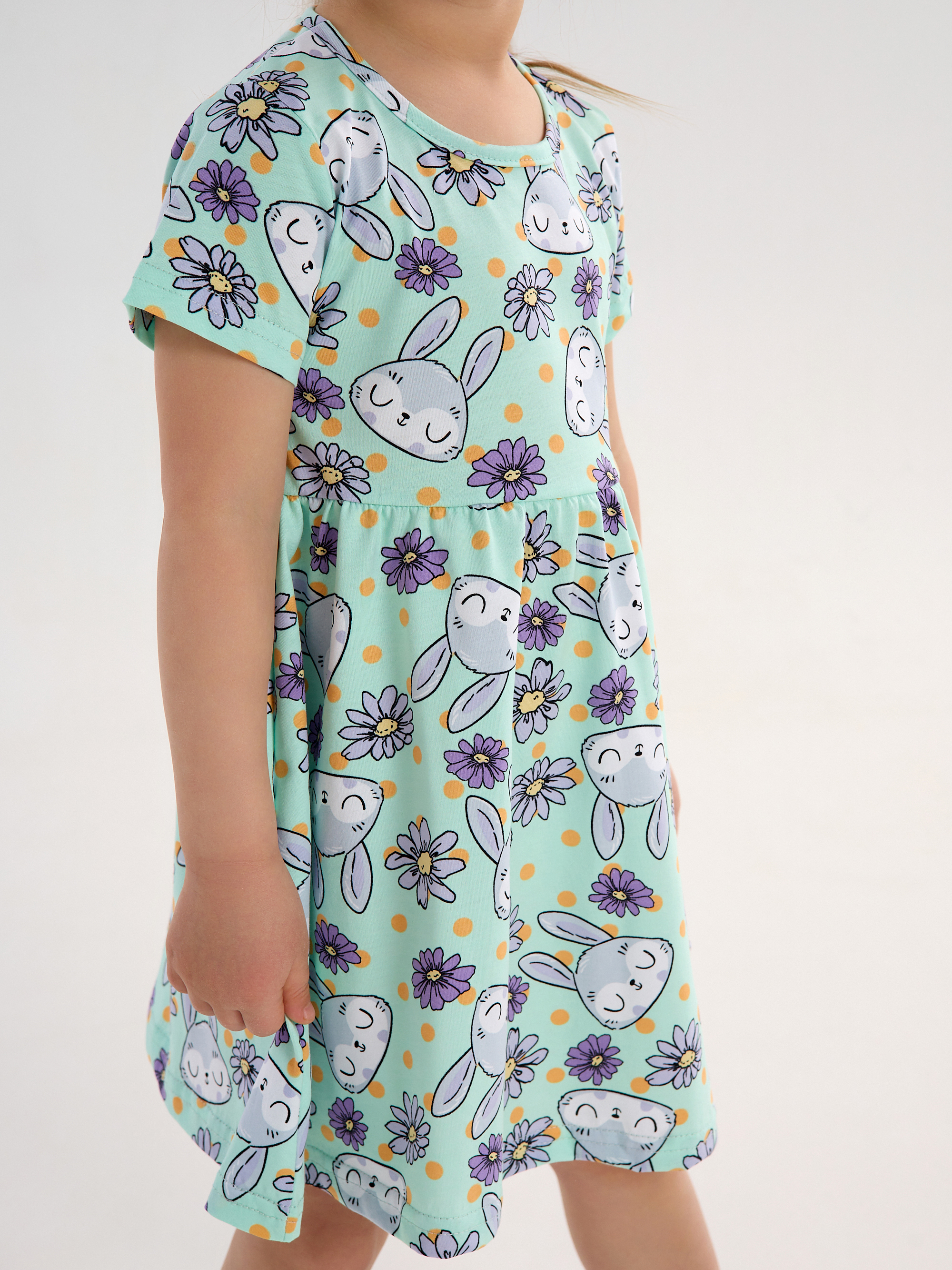 Платье YAXX 006--Платье зайка/цветы (К) - фото 8