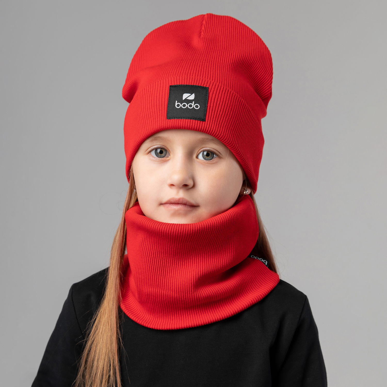 Шапка и снуд Bodo 13-180U_красный - фото 1