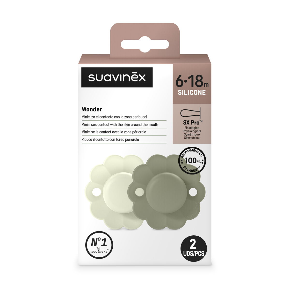 Пустышка Suavinex силикон ортодонтическая от 6 мес. 2 шт. - фото 5