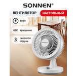 Вентилятор настольный Sonnen белый