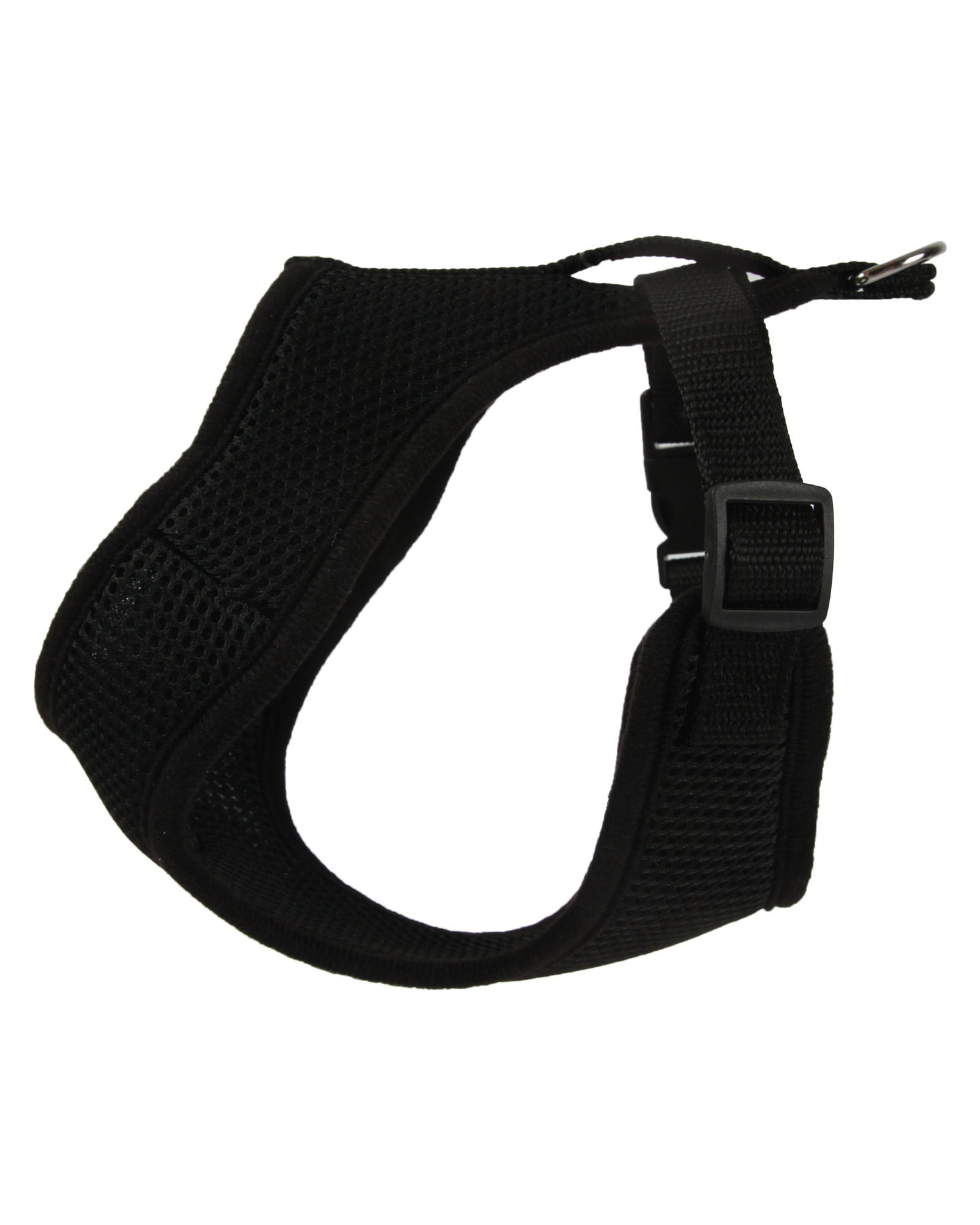 Шлейка-жилетка для собак Barbaks Чёрная сетка M шея 36см грудь 42-56см - фото 2