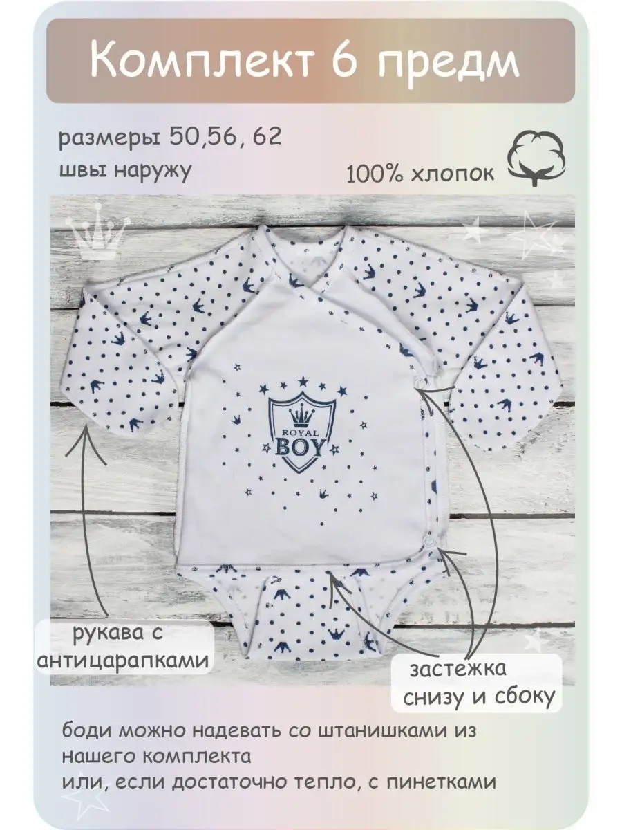 Комплект на выписку Шустрая пчелка 759002СинКорона - фото 7