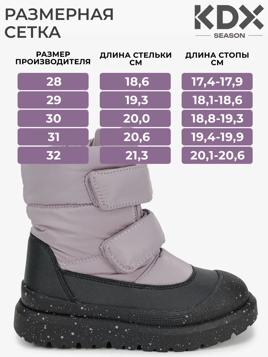 Дутики KDX FLFW23-3 lilac - фото 8